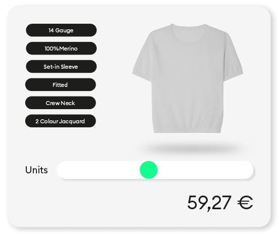 Specs festlegen und sofort Preis erhalten.